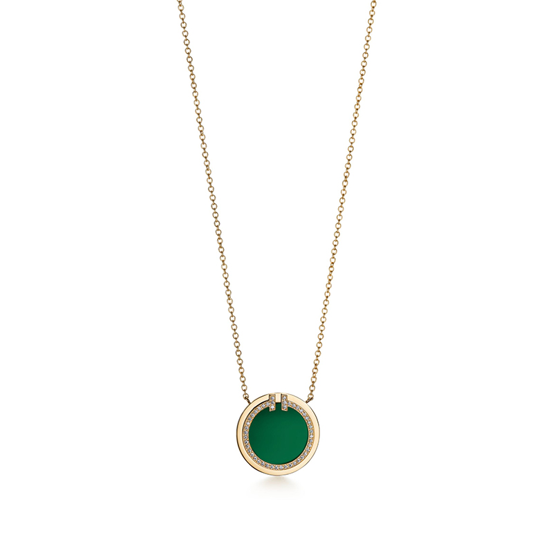 tiffany co t circle pendant