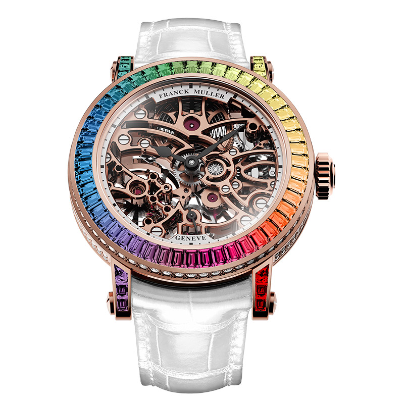 franck muller round skeleton baguette 31