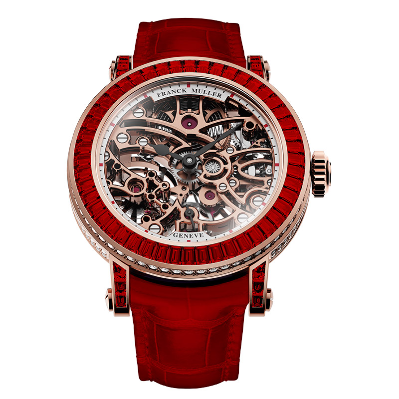 franck muller round skeleton baguette 31