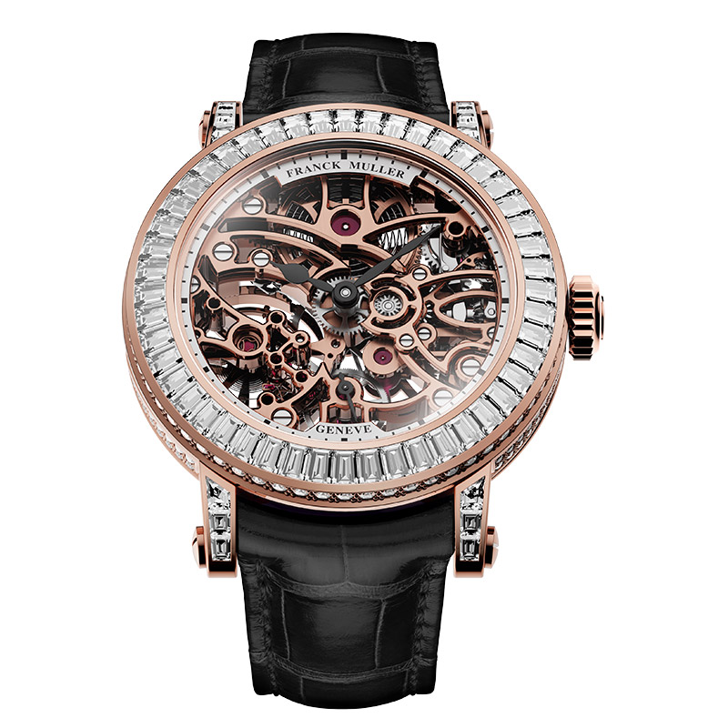 franck muller round skeleton baguette 31