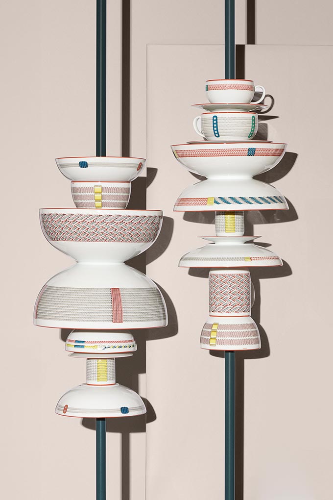 ダッフィ.♩HERMES LESMAINS HERMES 16個 Les Cabanes set of 3 mugs | Hermès Singapore