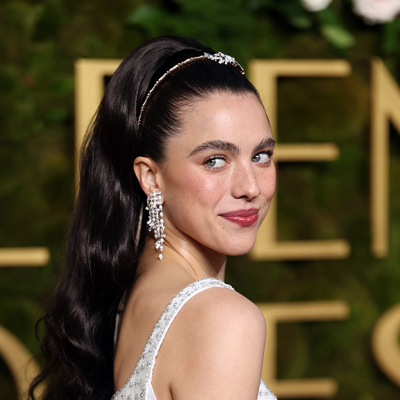 BEVERLY HILLS, CALIFORNIA - JANUARY 05: Margaret Qualley attends the 82nd Annual Golden Globe Awards at The Beverly Hilton on January 05, 2025 in Beverly Hills, California. (Photo by Matt Winkelmeyer/WireImage)