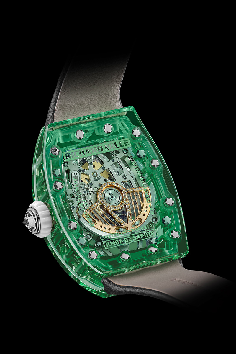 richard mille rm 07 02 sapphire coloured