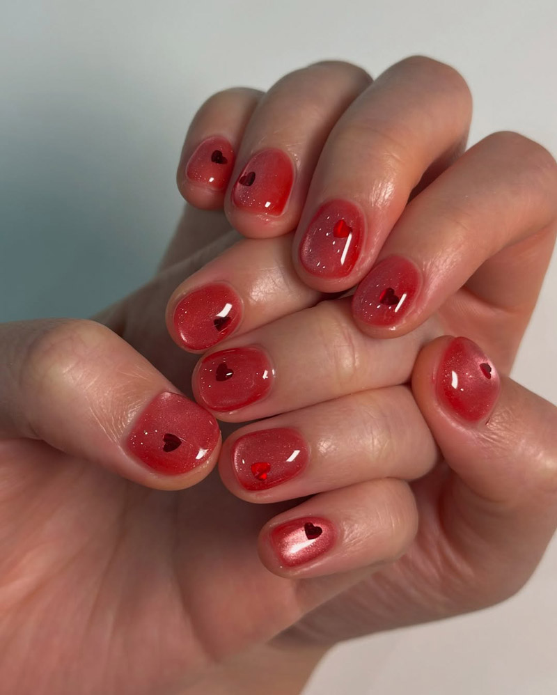 Valentine's Day Jelly Nail