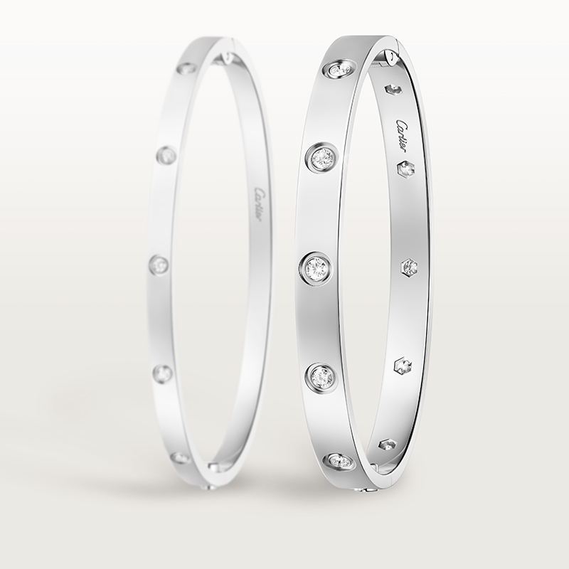 cartier love bracelet diamond one screw
