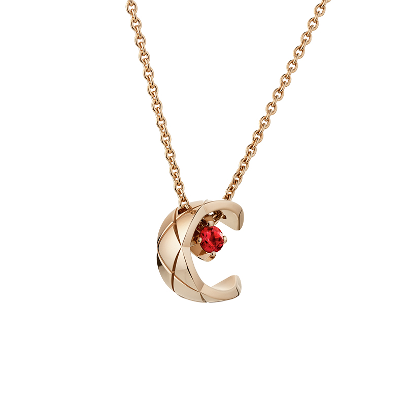 chanel coco crush ruby necklace