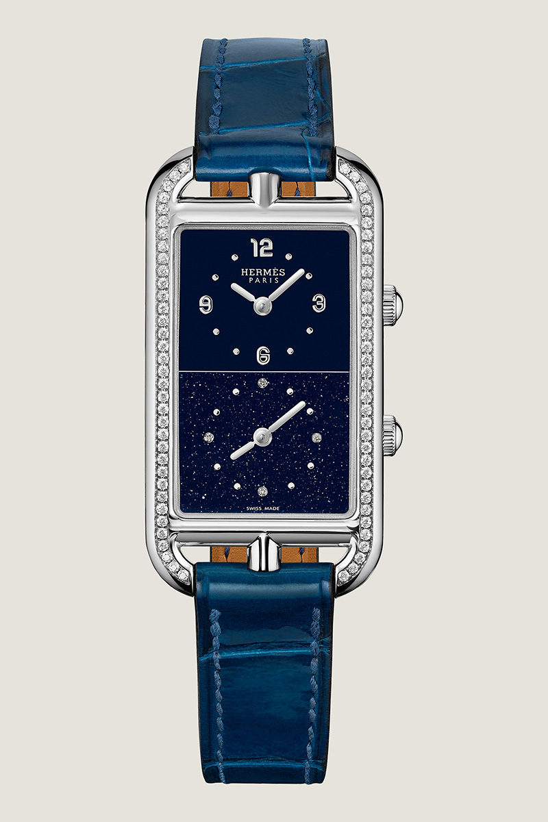 hermes nantucket dual time aventurine