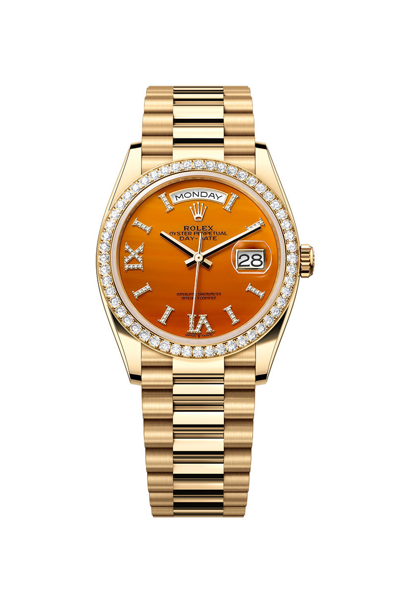 rolex day-date 36 carnelian