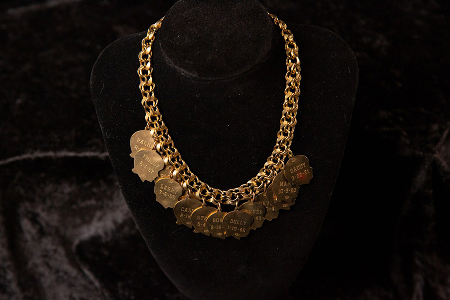 dolly parton family charm necklace