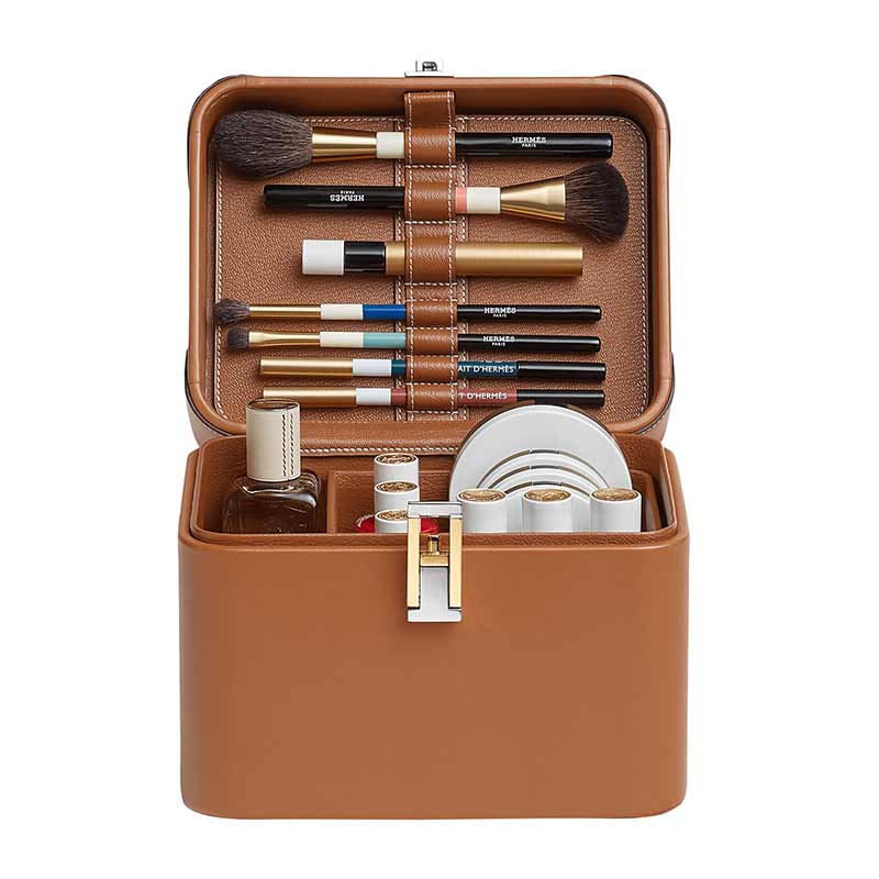 Hermès Vanity Malette in Butler leather for every bride's beauty statement