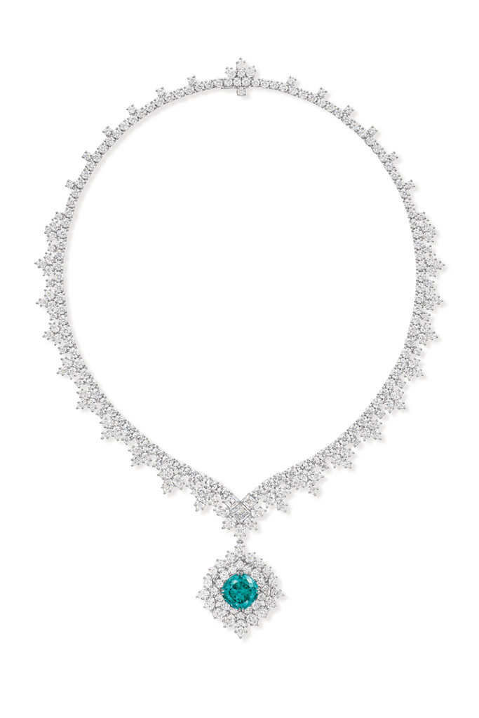 harry winston paraiba tourmaline necklace