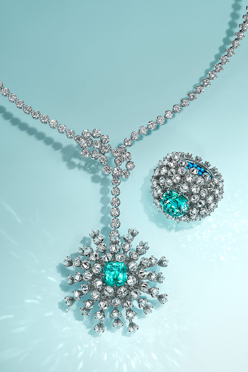 tiffany co cuprian elbaite tourmaline necklace