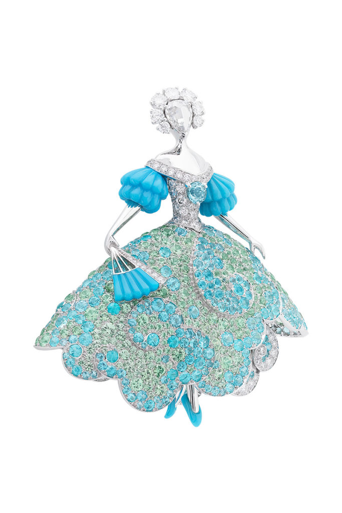 van cleef arpels paraiba ballerina clip