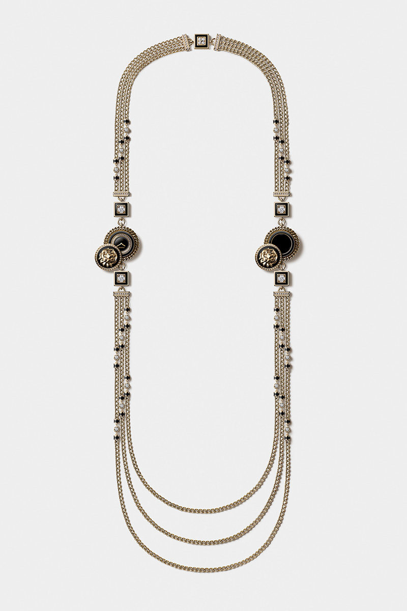 chanel lion necklace watch