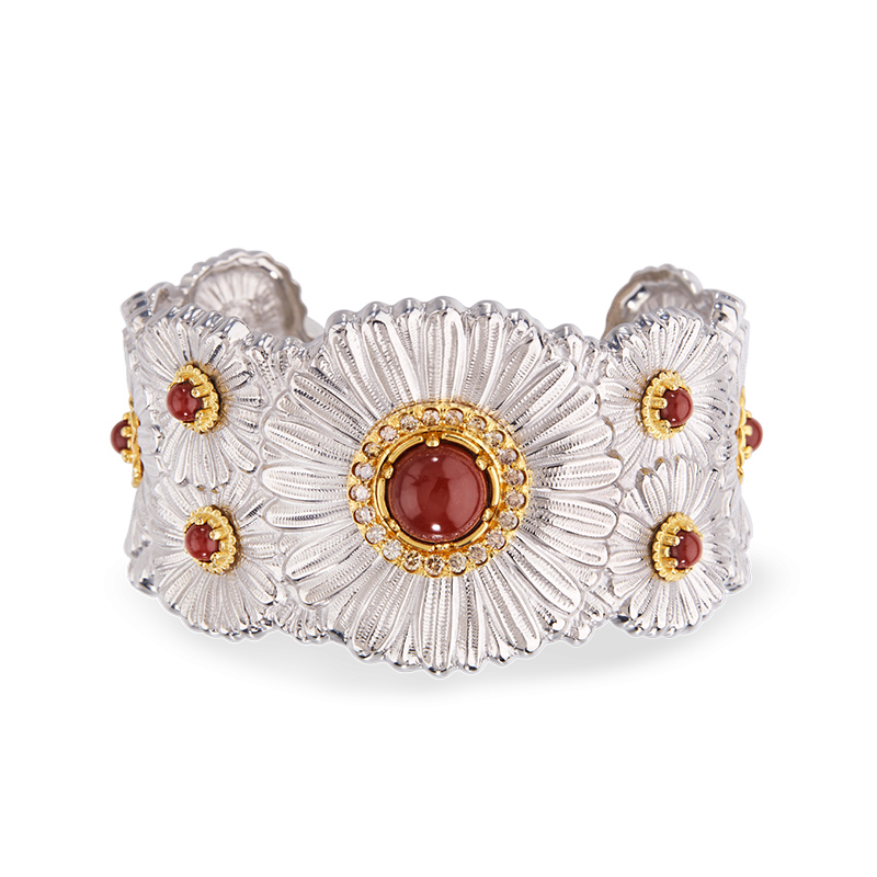 buccellati silver blossoms cuff