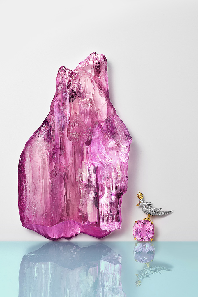 bird on a rock kunzite tiffany co