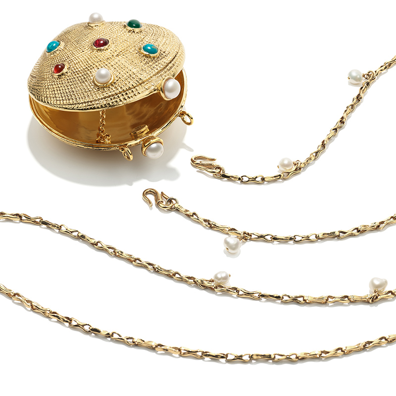goossens circe minaudiere necklace