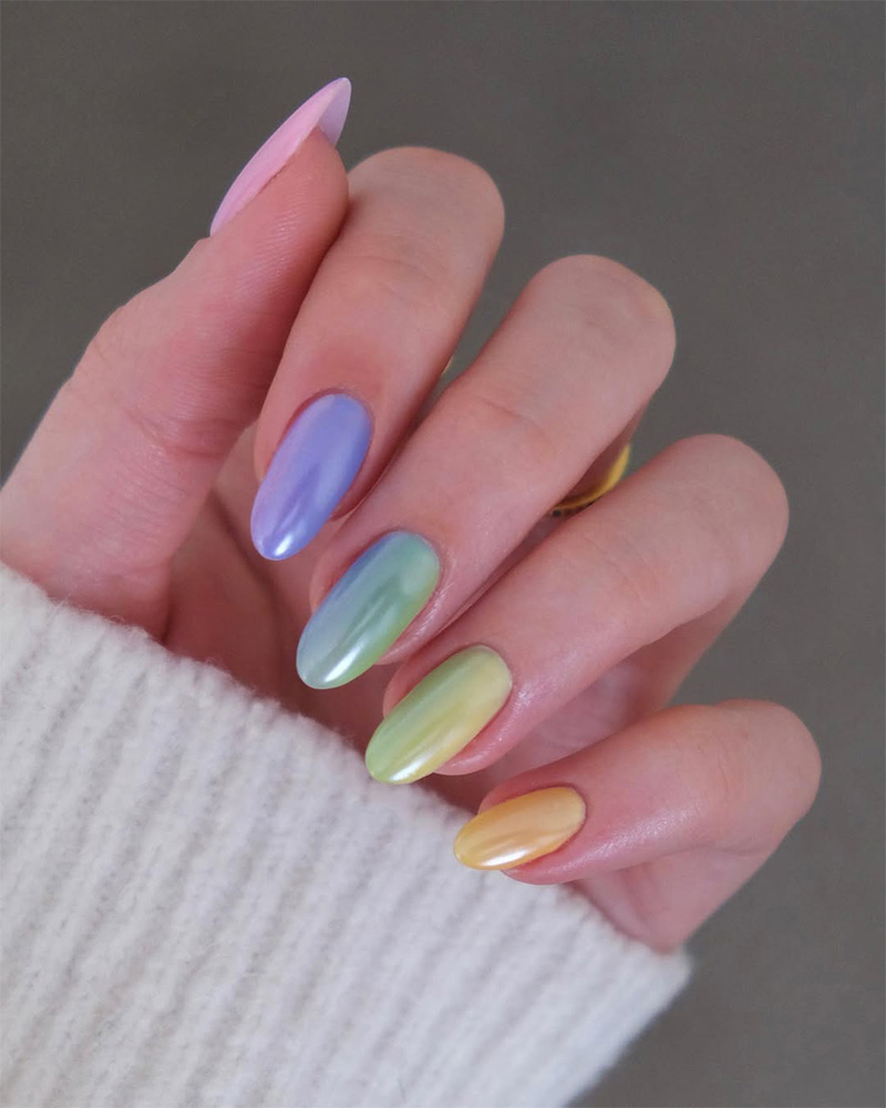 Futuristic Cowok Nails for Pride 2025