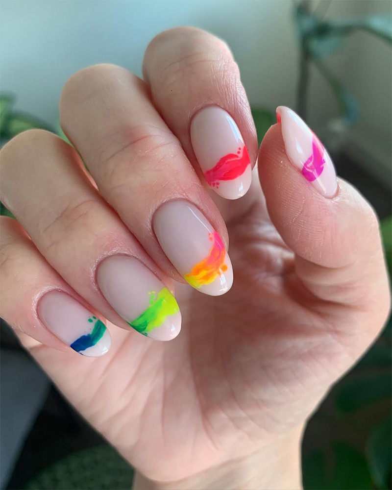 Vibrant Festival Nails for 2025 Pride