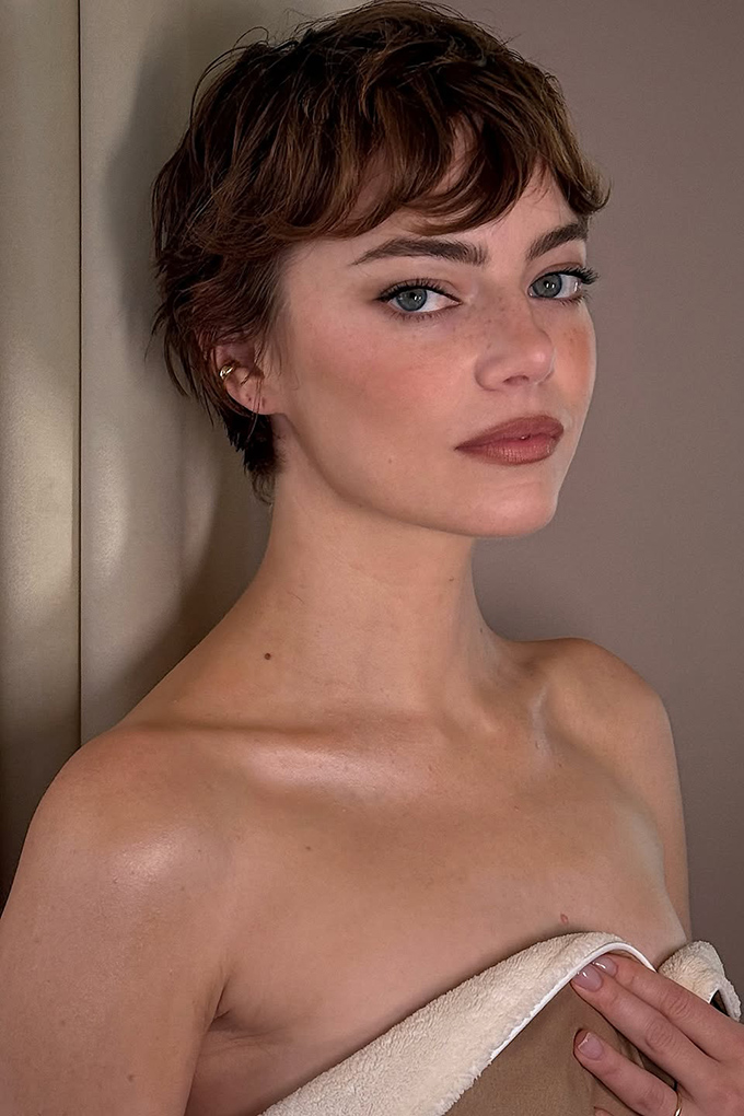 Emma Stone pixie crop