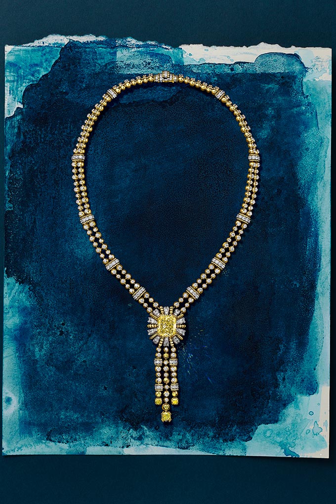 tiffany co yellow diamond high jewellery necklace