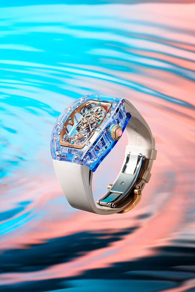 richard mille rm 75 01 flying tourbillon sapphire blue