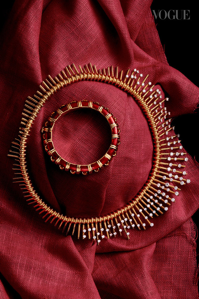 tiffany & co. jean schlumberger fringe necklace croisillon bracelet