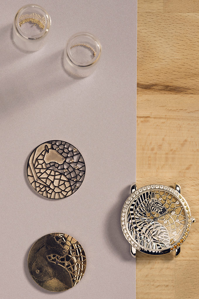 etruscan granulation gold watch