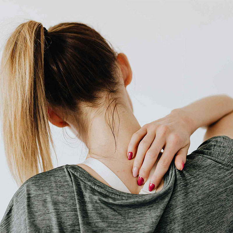 woman stress back ache