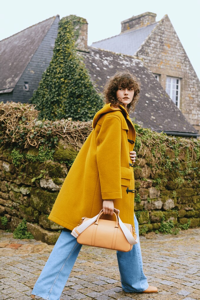 90s Gloverall Herringbone Duffle yellow 90s Gloverall duffle coat