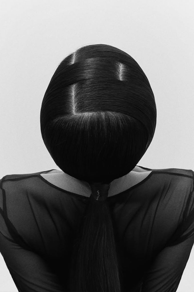 hair design scalp geometric