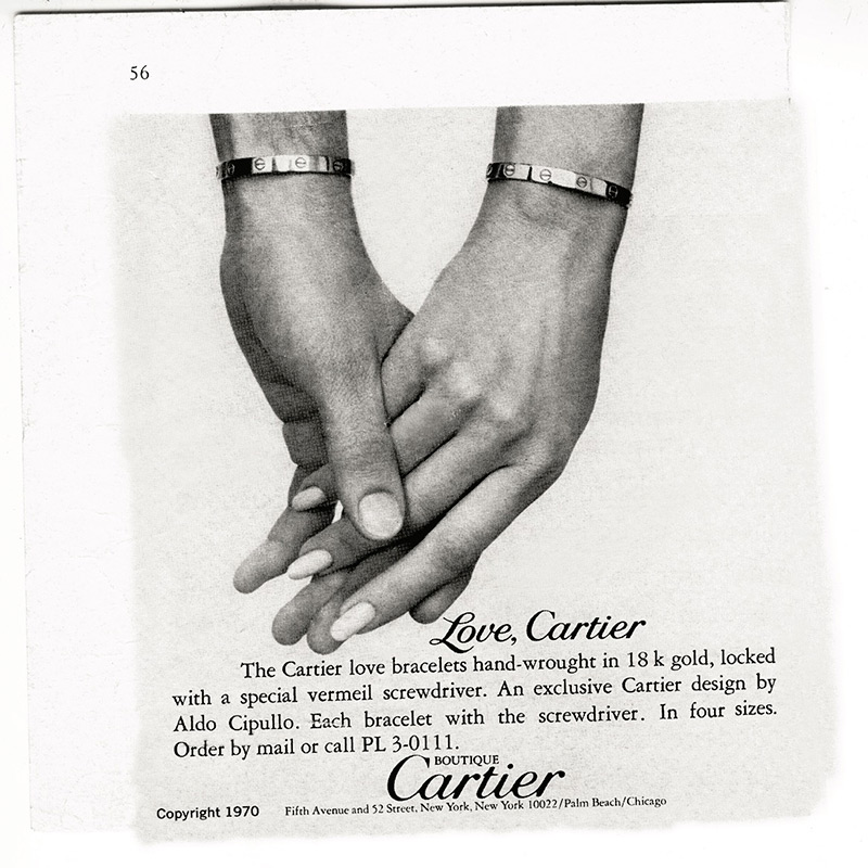 cartier love bracelet archive