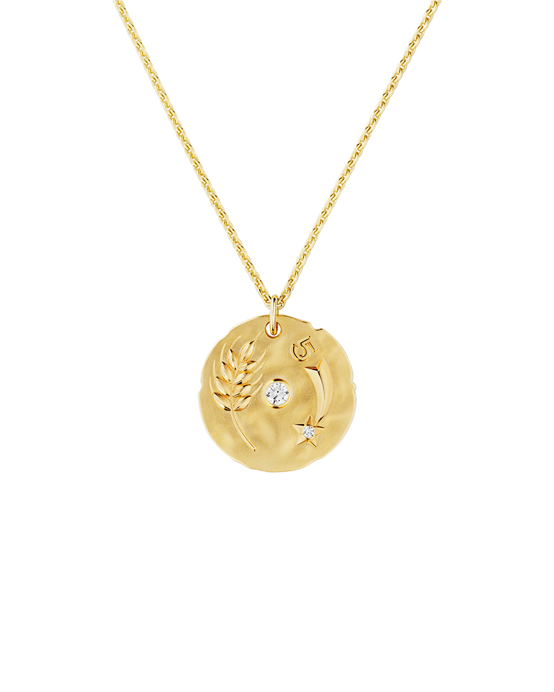 chanel talismans medal necklace