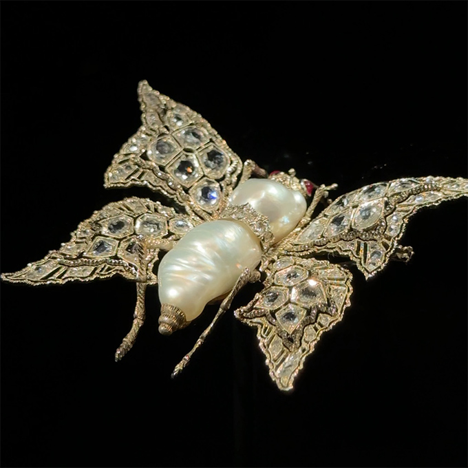 mario buccellati 1950s butterfly brooch