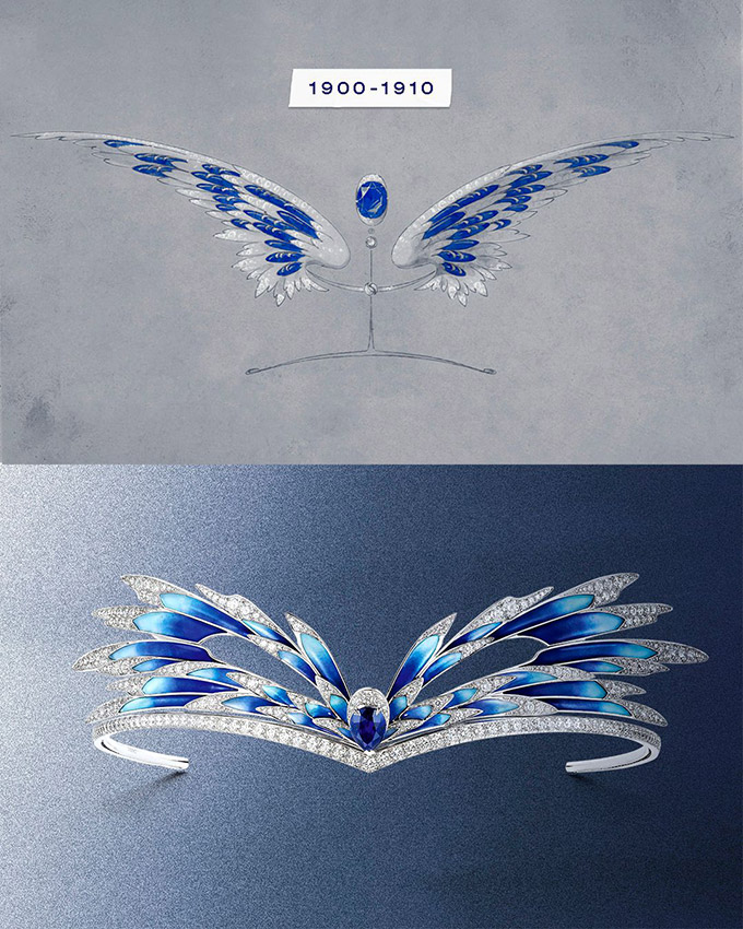 chaumet envol tiara sketch