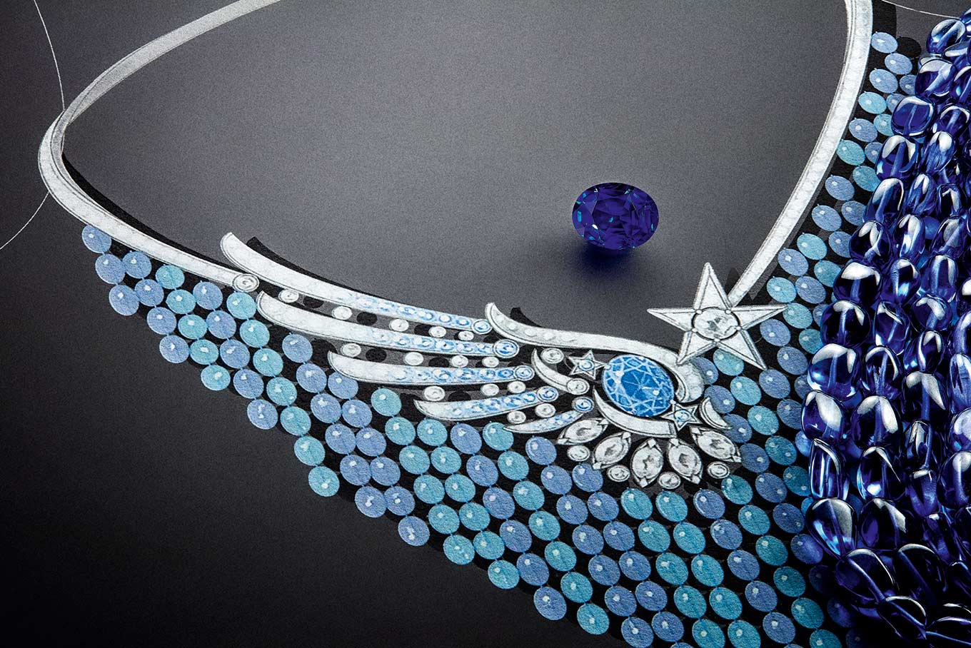 chanel after midnight necklace