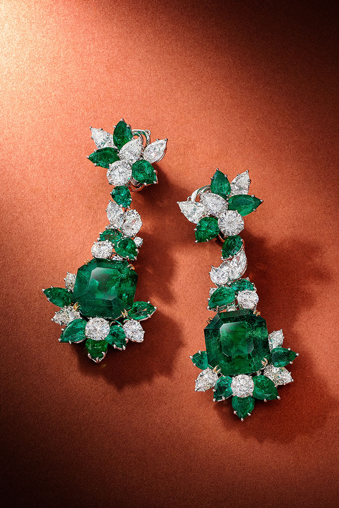 sothebys hong kong colombian emerald ear clips