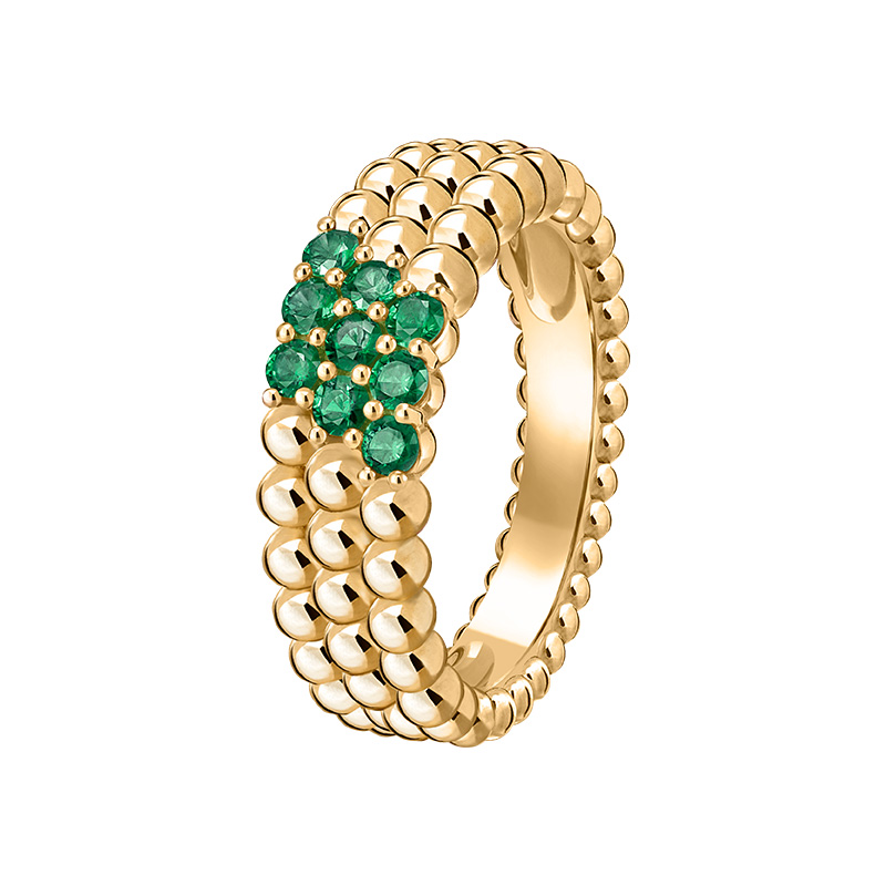 perlee couleurs emeralds ring