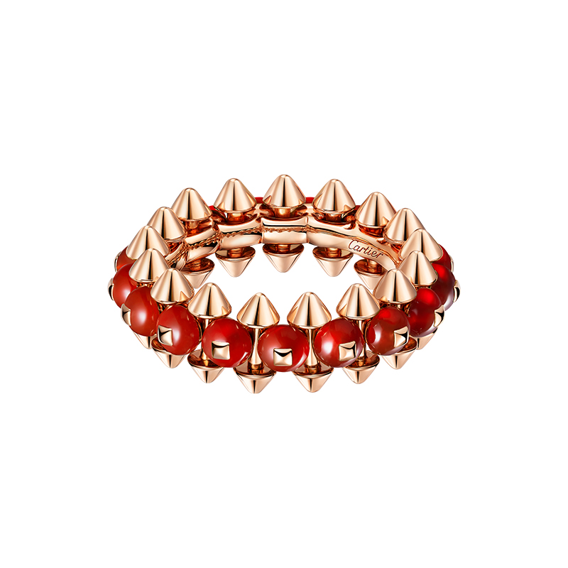 clash de cartier red agate ring
