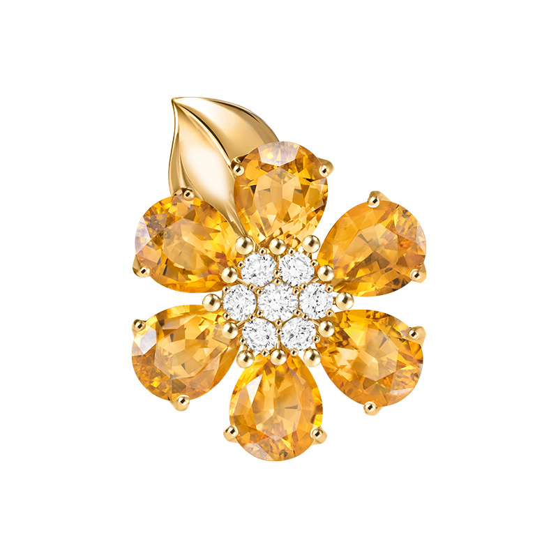 van cleef arpels fleurs d'hawai clip