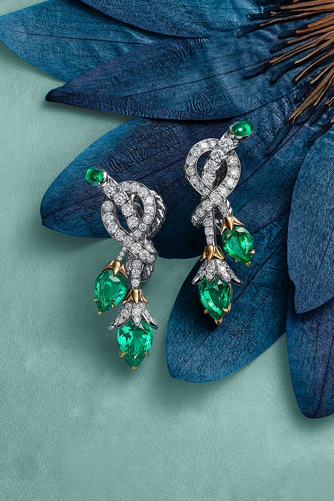 tiffany emeralds earrings