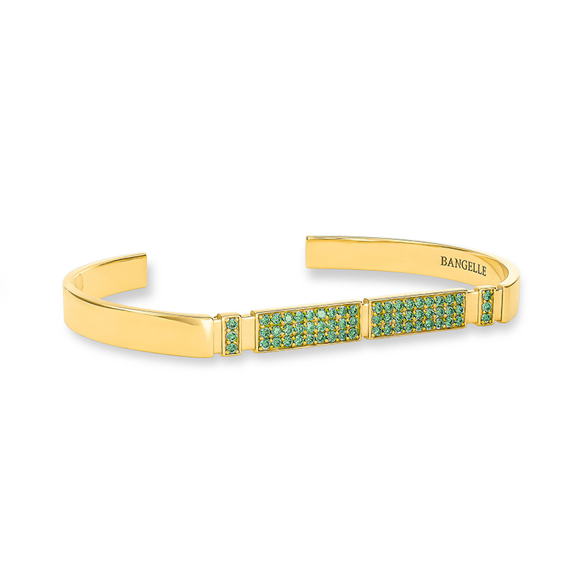 bangelle emerald cuff bracelet
