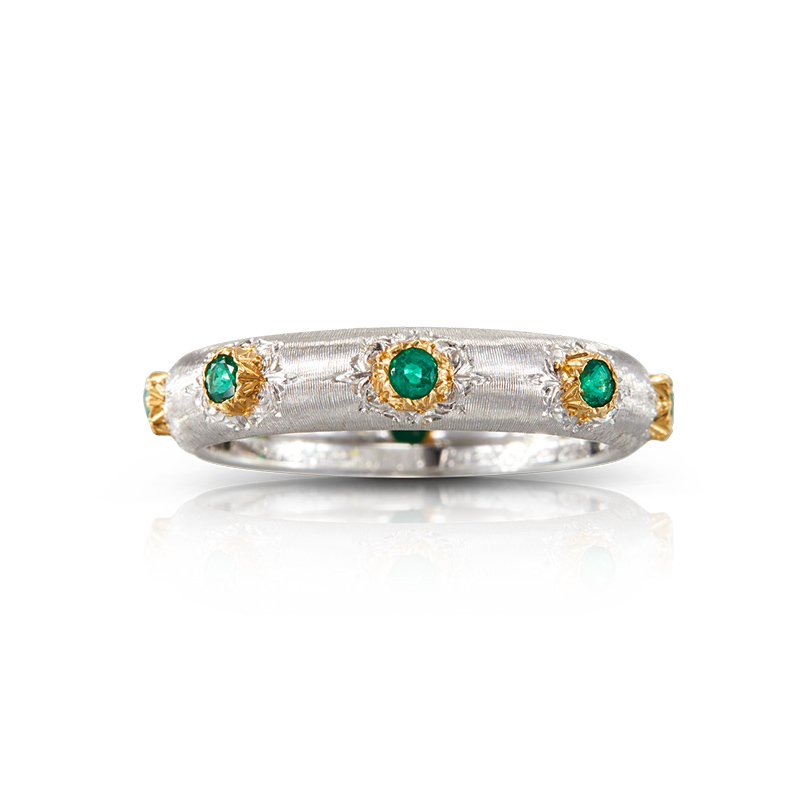 bucellati emeralds macri positano eternelle ring
