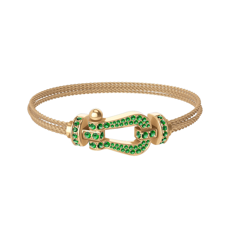 fred force 10 bracelet emeralds