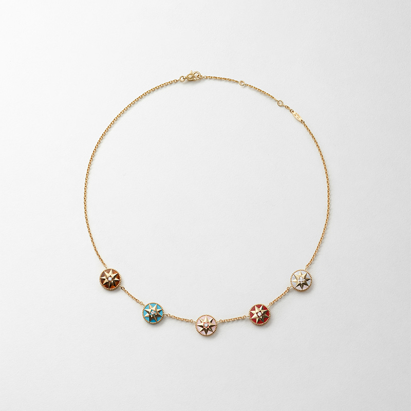 dior rose des vents necklace