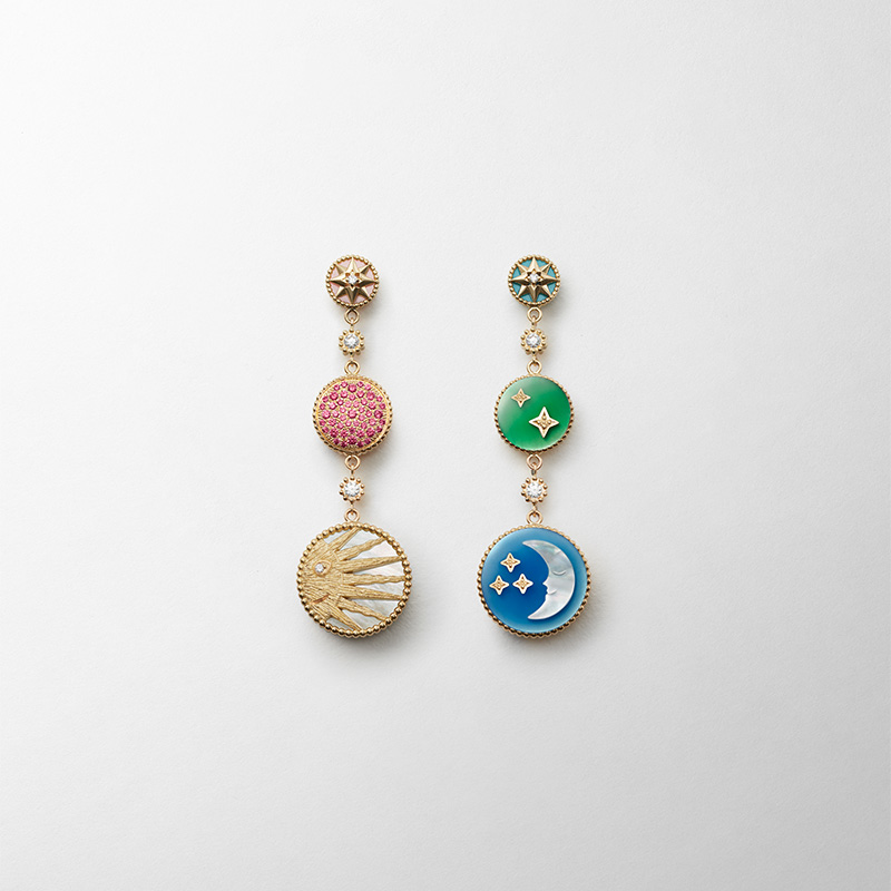 dior rose celeste earrings