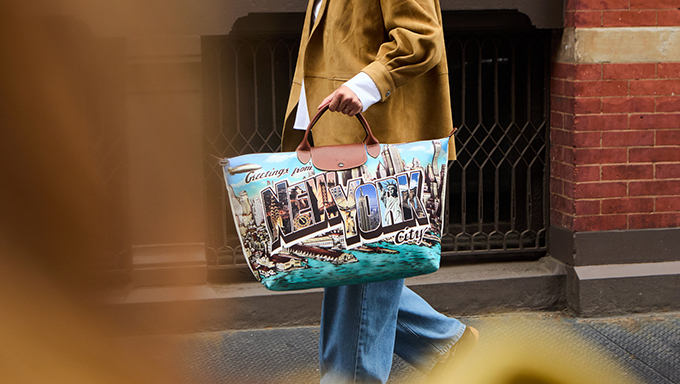 最終値下げ longchanp Jeremy Scott タイヤ柄バッグ 希少 Longchamp and Jeremy Scott's 20-year friendship gets a New York