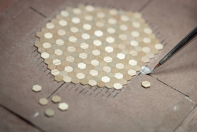 chopard straw marquetry