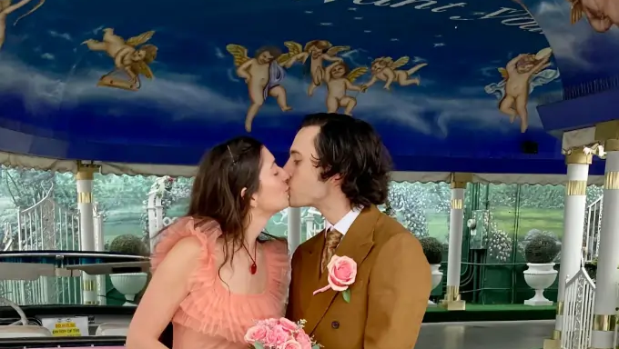 Colourful wedding dresses are the most joy-sparking bridal trend