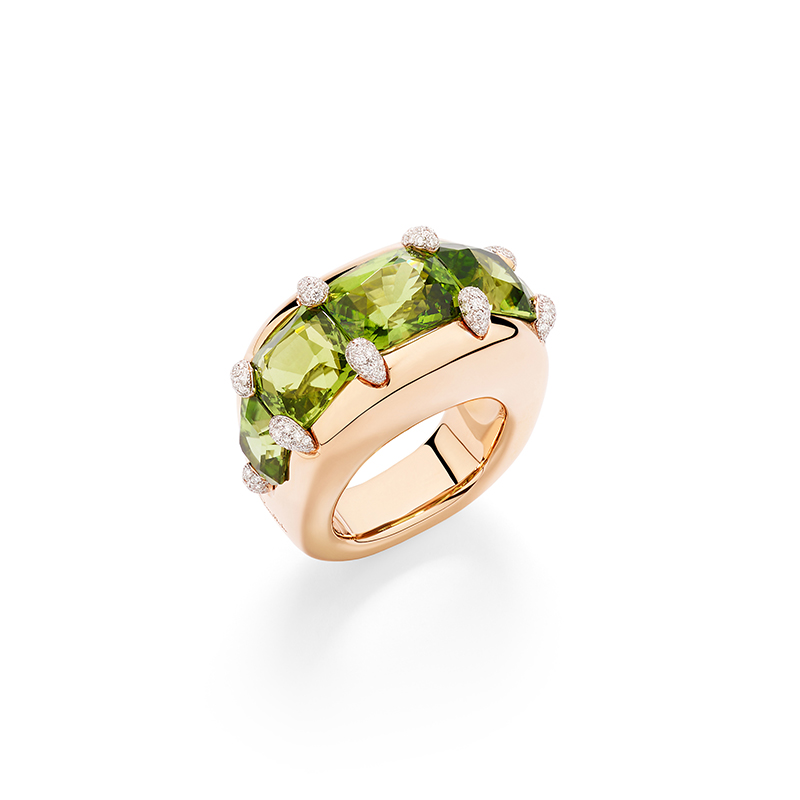pomellato prism peridot ring